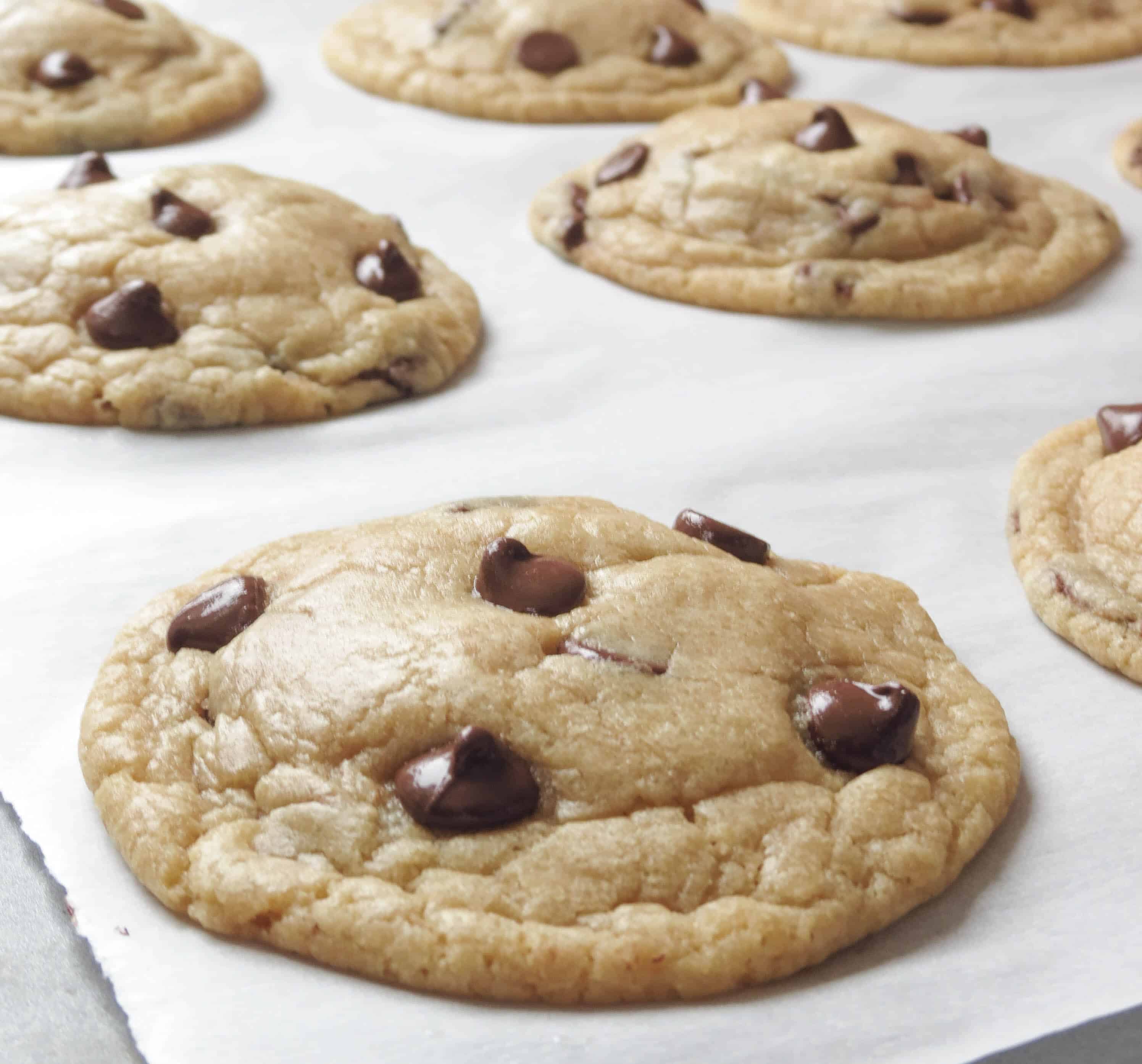 Soft-Baked Chocolate Chip Cookies My Favorite - Sprinkle Some Sugar