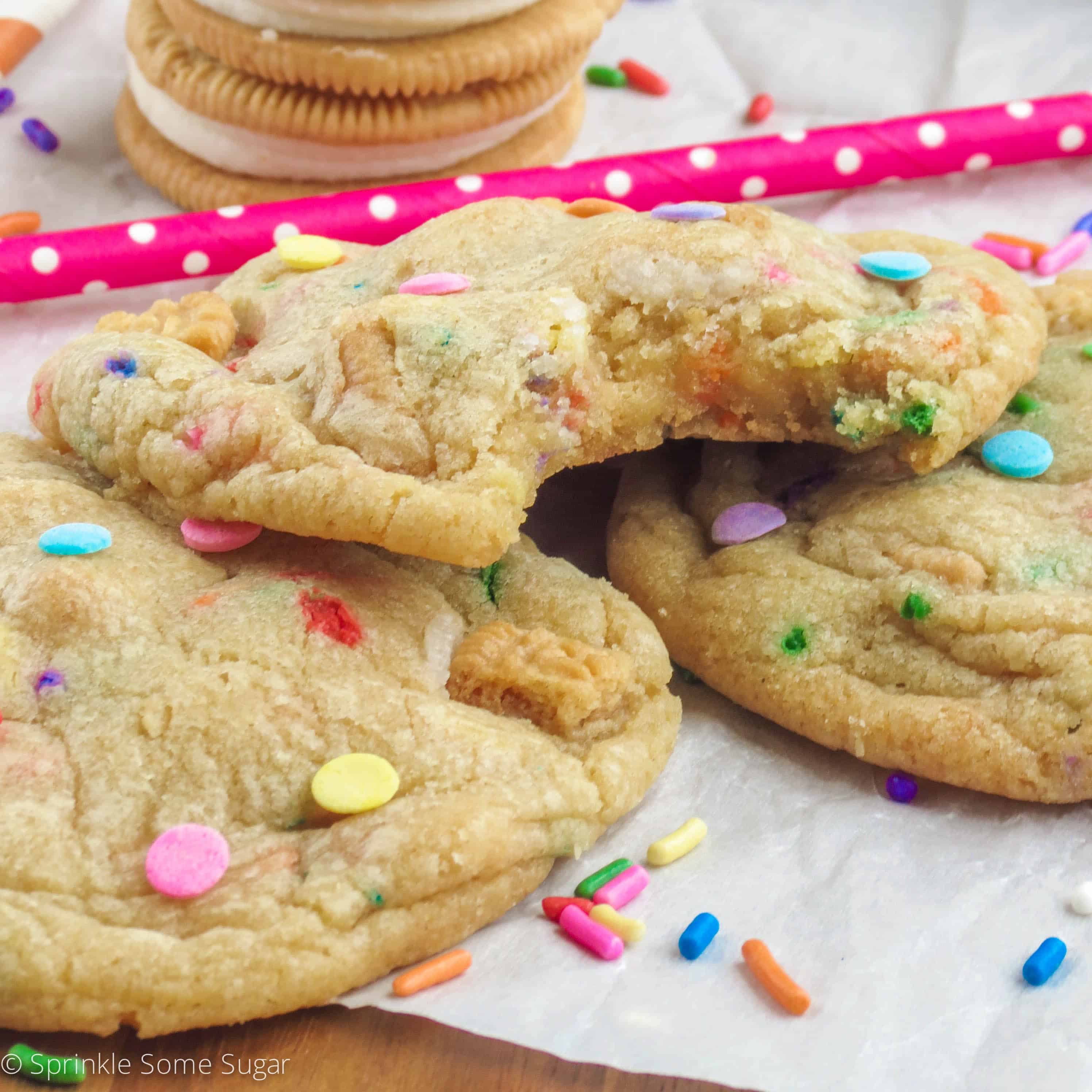 Birthday Cake Golden Oreo Cookies Sprinkle Some Sugar