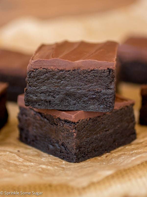 Triple Dark Chocolate Truffle Brownies | 15 Decadent Chocolate Recipes