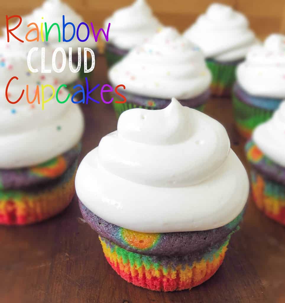 Rainbow Cloud Cupcakes