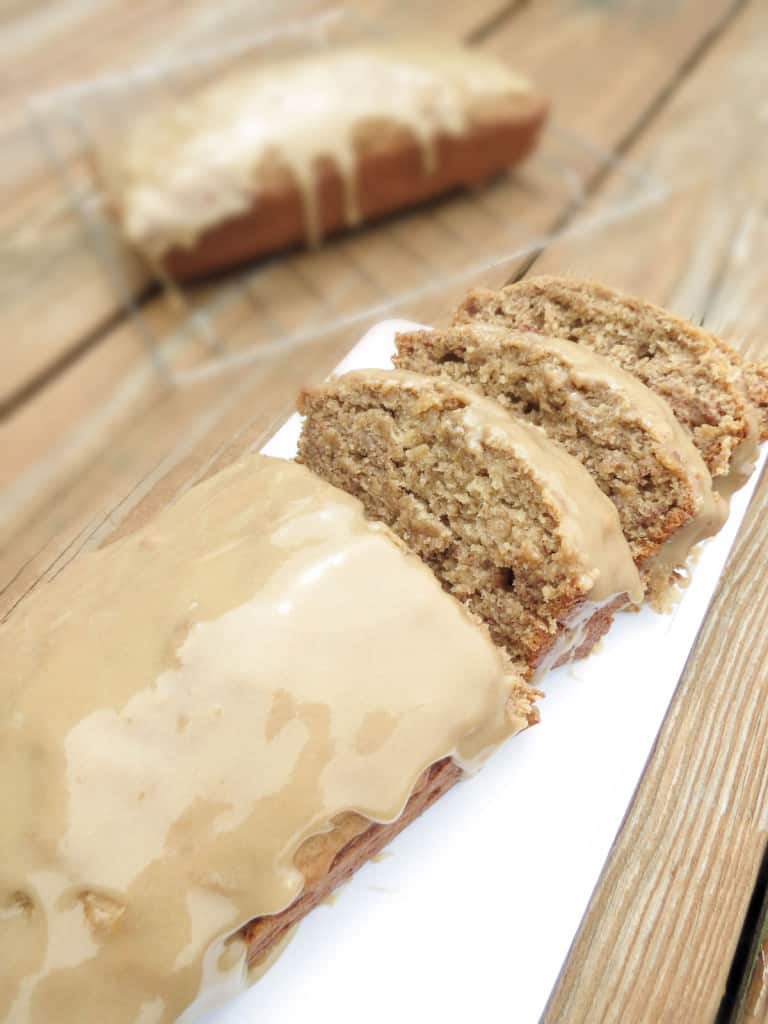 The Best Moist Banana Bread With Brown Sugar Glaze