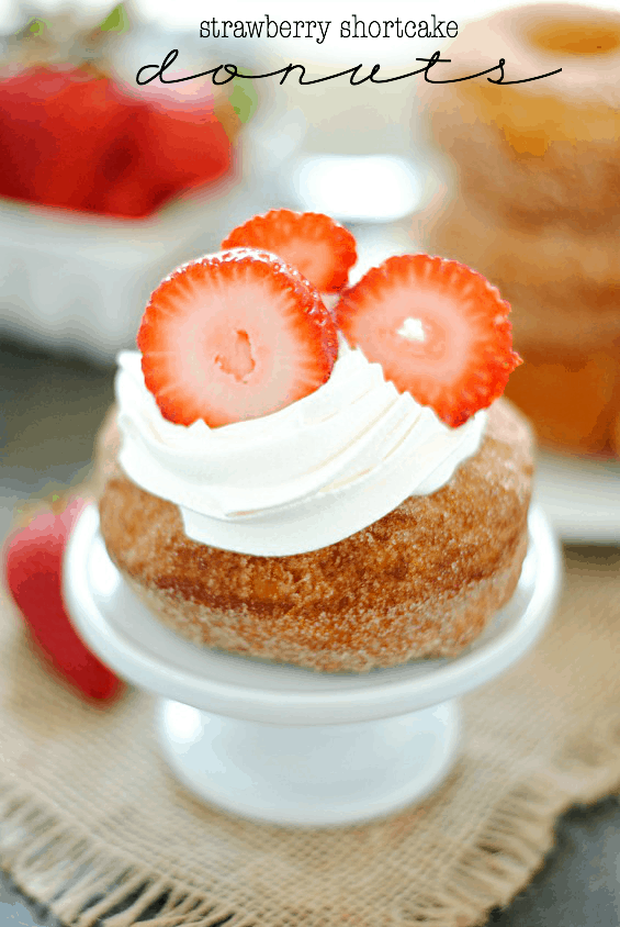 Strawberry Shortcake Donuts - Something Swanky