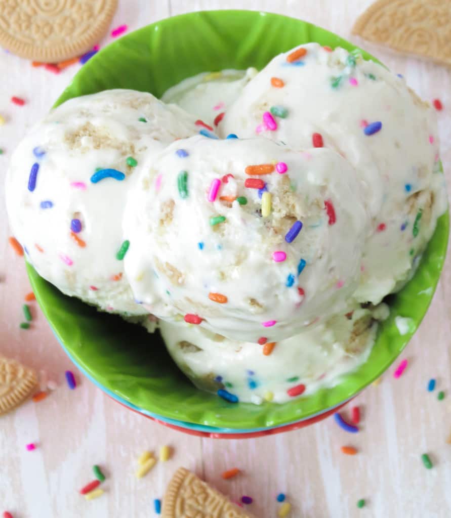 Funfetti Golden Oreo Ice Cream - Sprinkle Some Sugar