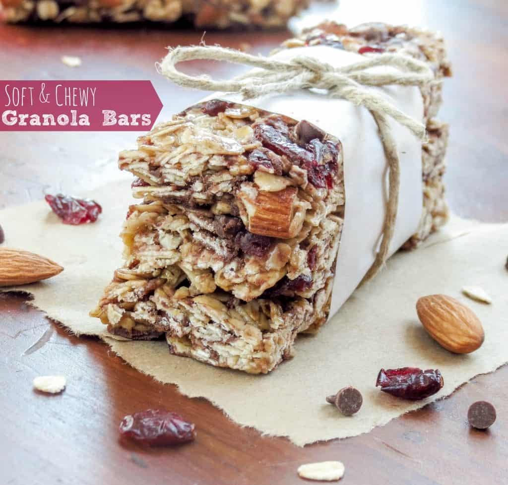 Soft and Chewy Granola Bars - Sprinkle Some Sugar