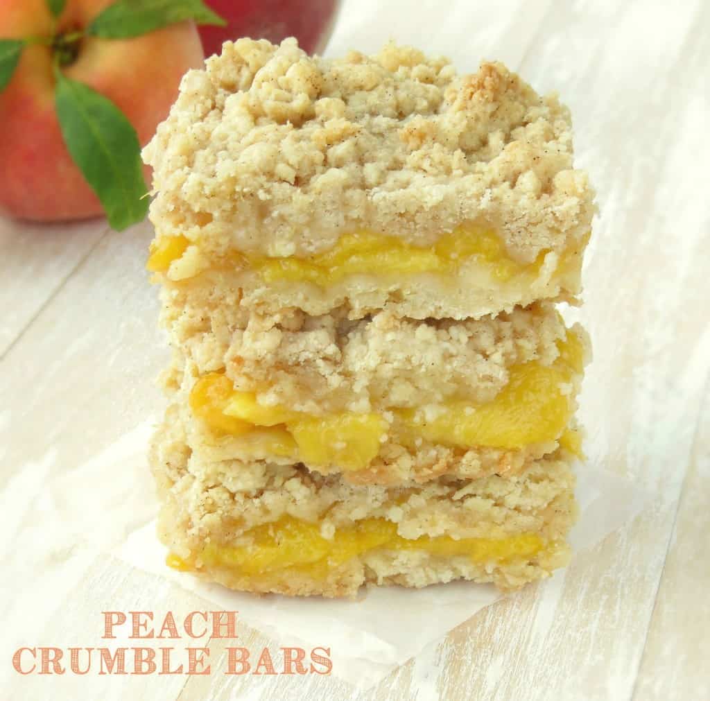 Peach Crumble Bars - Sprinkle Some Sugar