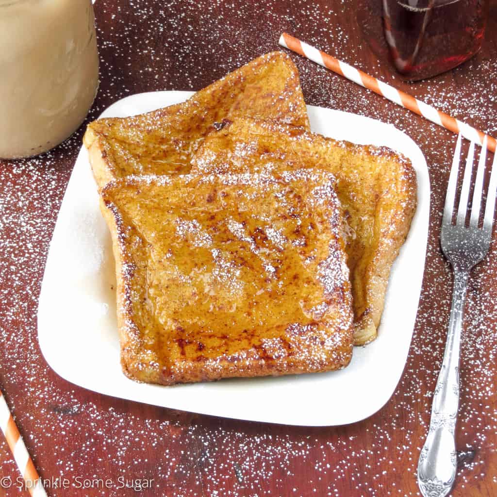 Pumpkin French Toast - Sprinkle Some Sugar