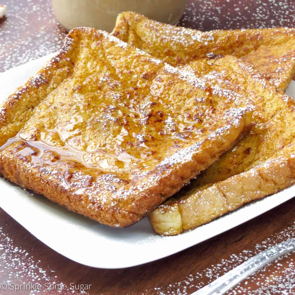 Pumpkin French Toast - Sprinkle Some Sugar