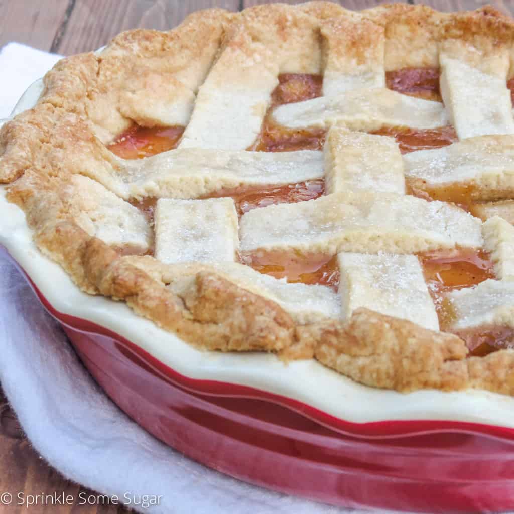 Homemade Peach Pie - Sprinkle Some Sugar