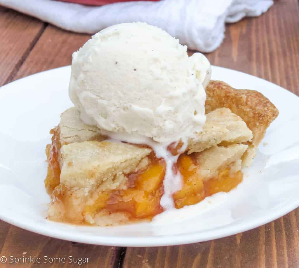 Homemade Peach Pie - Sprinkle Some Sugar