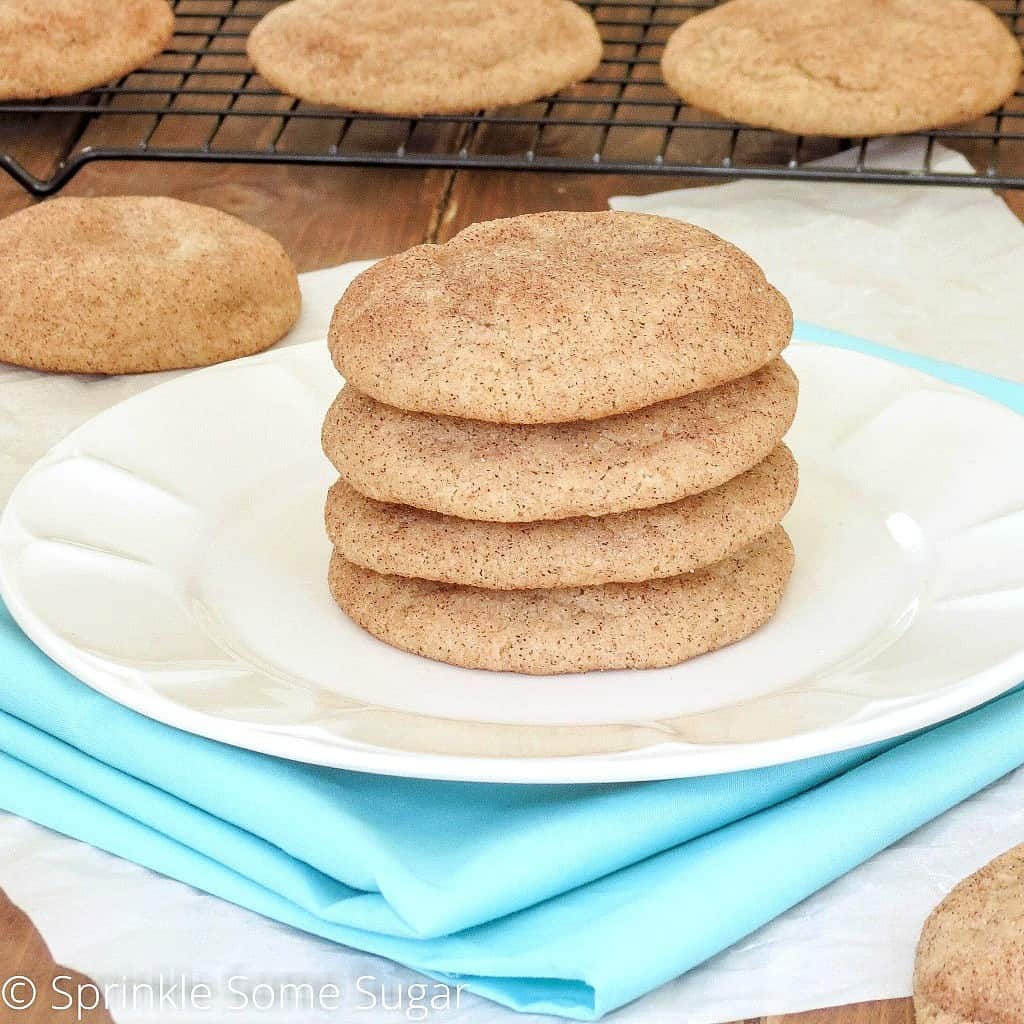 Soft & Chewy Snickerdoodles - Sprinkle Some Sugar