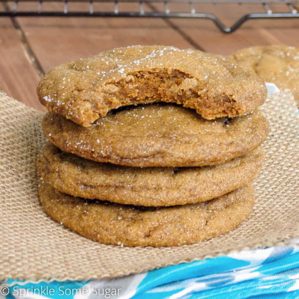 Soft-Baked Gingersnaps - Sprinkle Some Sugar