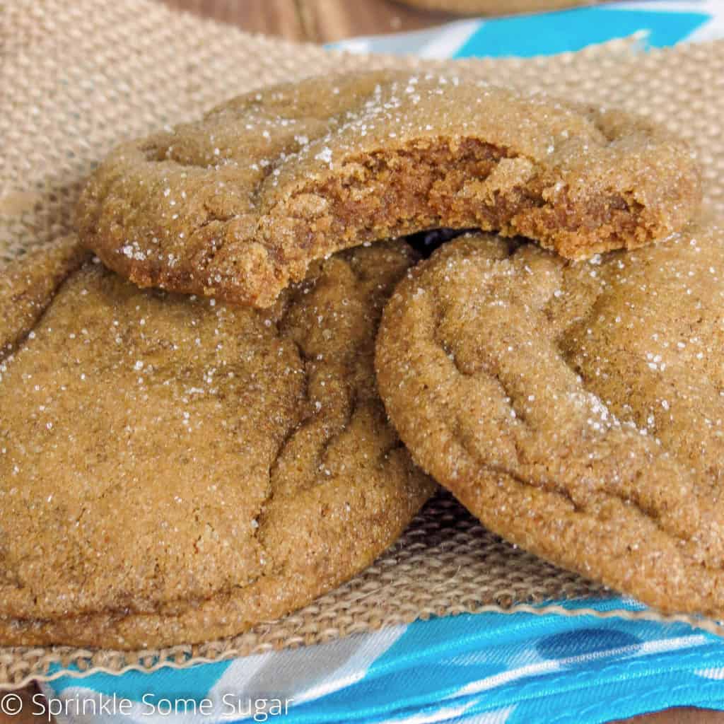 Soft-Baked Gingersnaps - Sprinkle Some Sugar