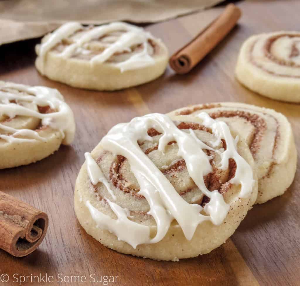 Cinnamon Roll Cookies - Sprinkle Some Sugar