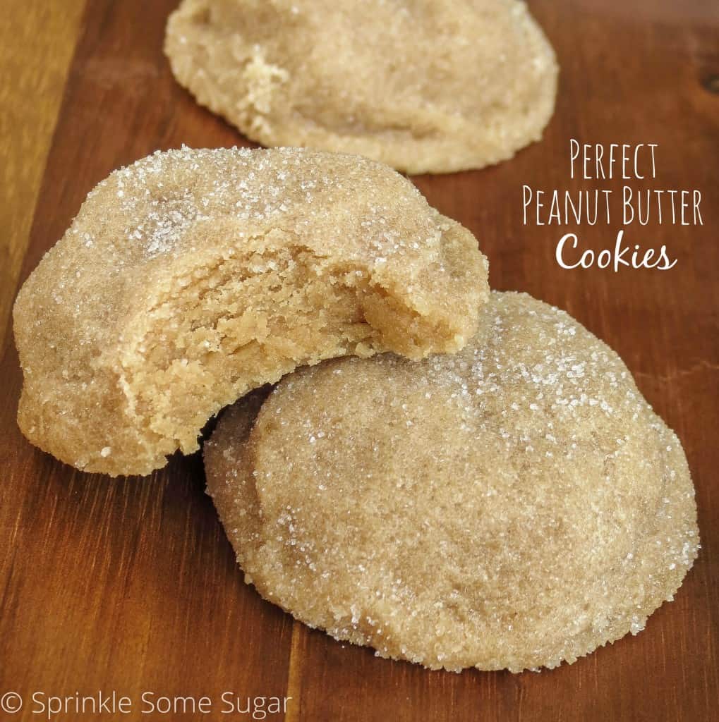 Perfect Peanut Butter Cookies -  Sprinkle Some Sugar