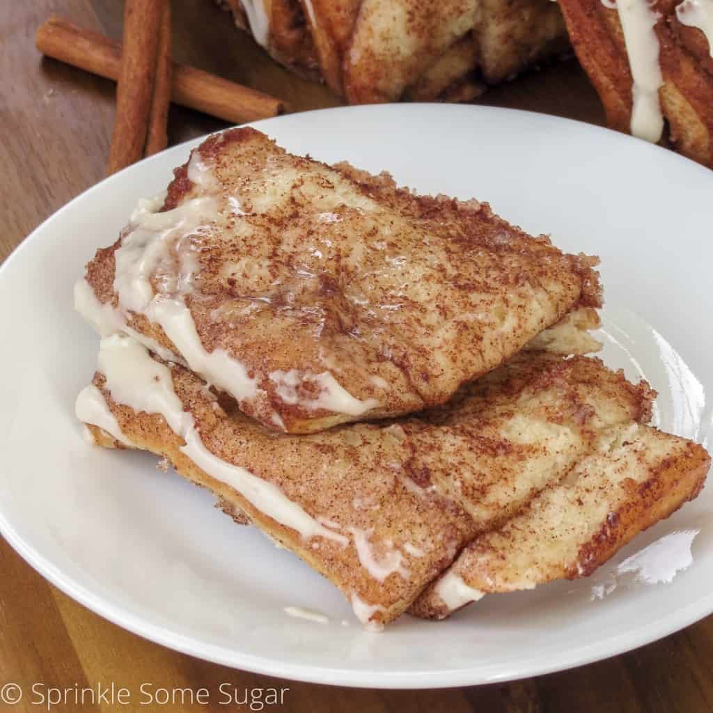 Cinnamon Sugar Pull Apart Bread - Sprinkle Some Sugar