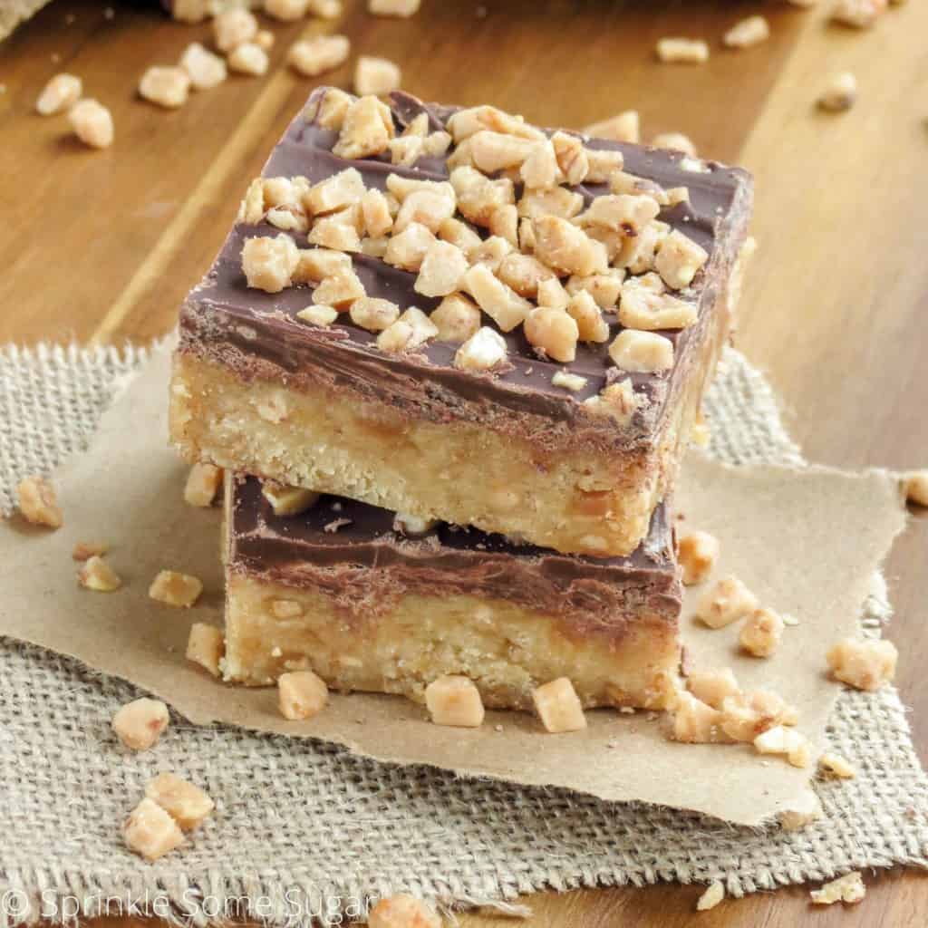 Caramel Toffee Bars - Sprinkle Some Sugar