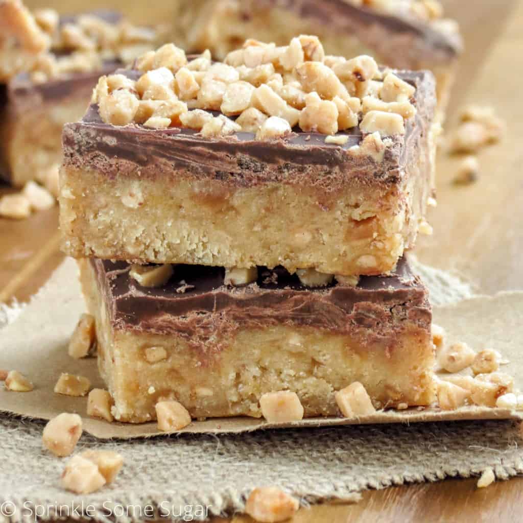 Caramel Toffee Bars - Sprinkle Some Sugar