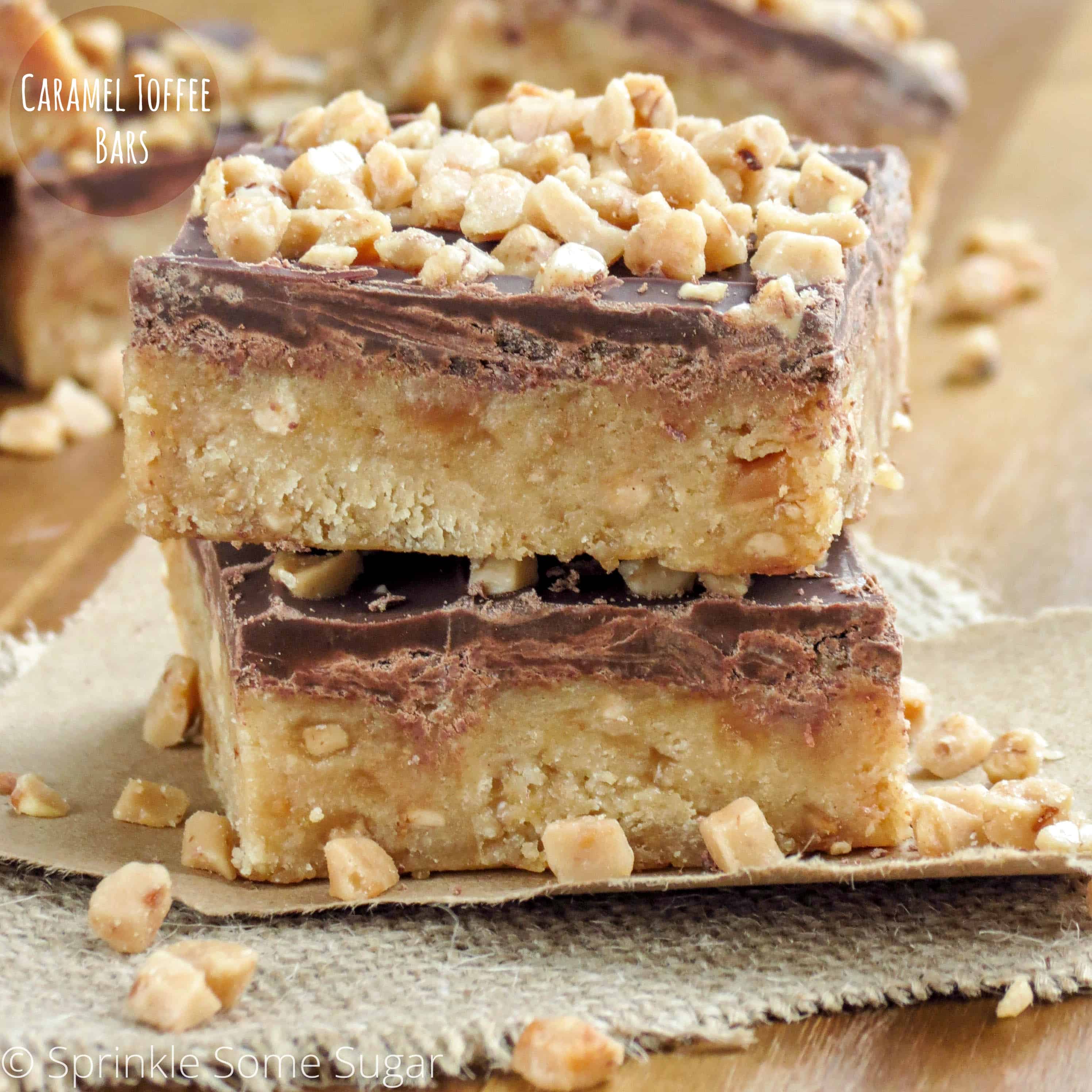 Chewy Toffee Bars