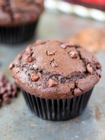 Double chocolate muffin.