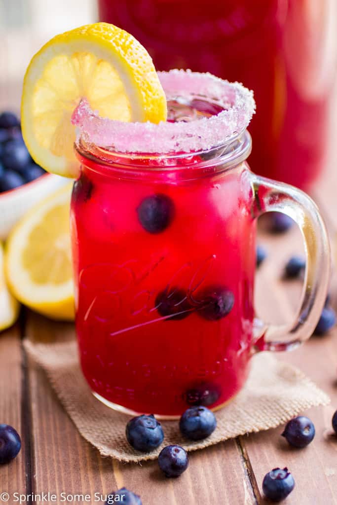 Blueberry Lemonade - Sprinkle Some Sugar