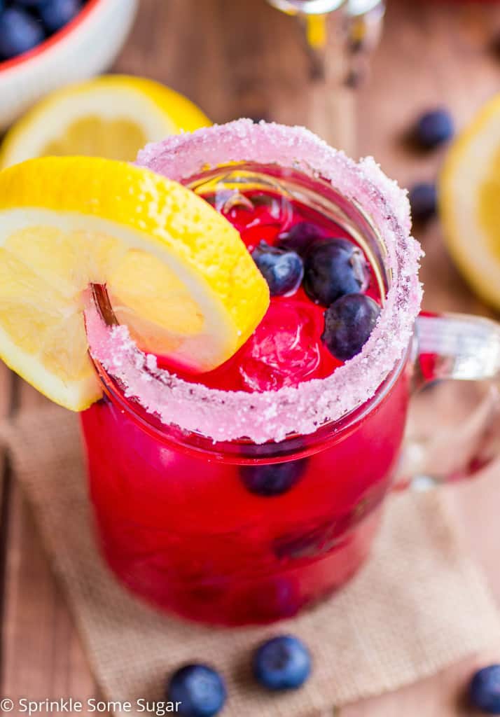 Blueberry Lemonade - Sprinkle Some Sugar
