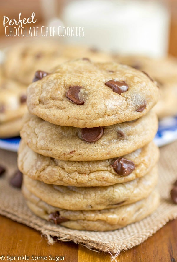 Perfect Chocolate Chip Cookies - Sprinkle Some Sugar
