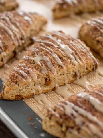 Cinnamon Roll Scones after baking.