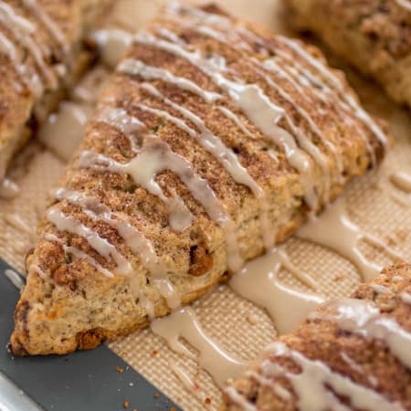 Cinnamon Roll Scones after baking.