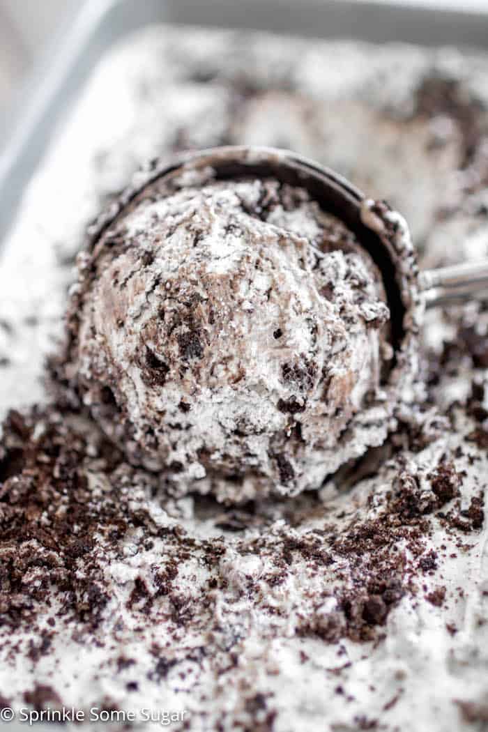 No Churn Cookies and Cream Ice Cream - Tastes of Thyme