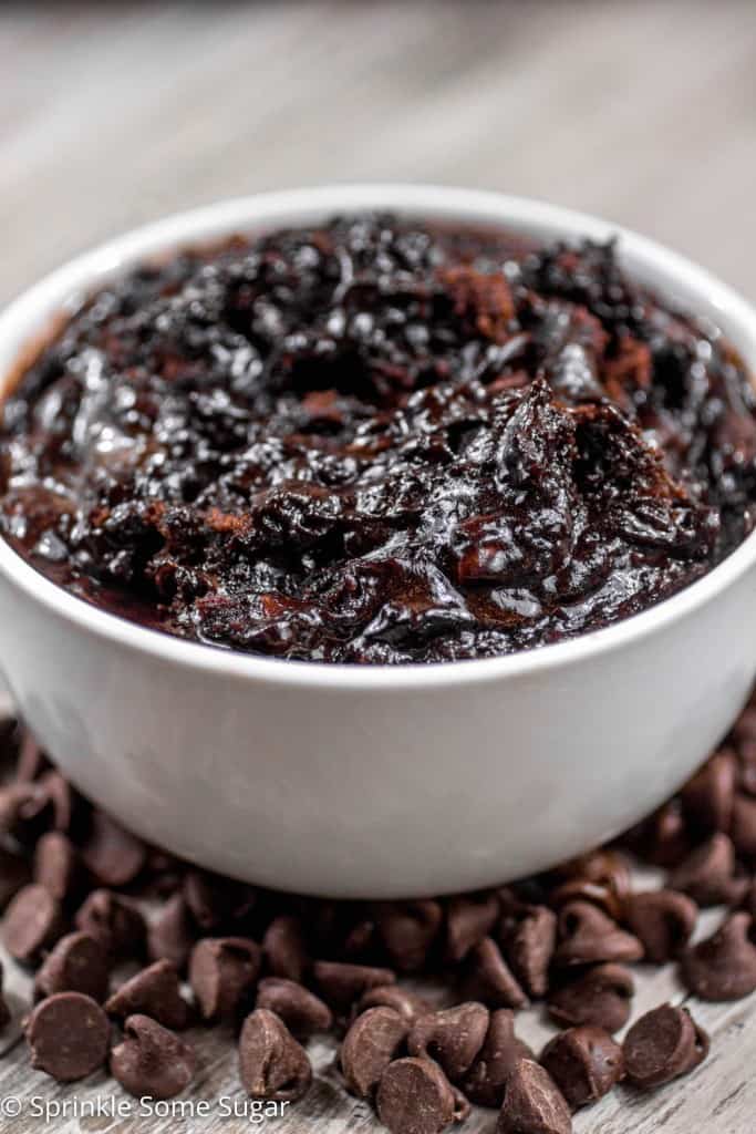 Slow Cooker Brownie Pudding in a bowl.