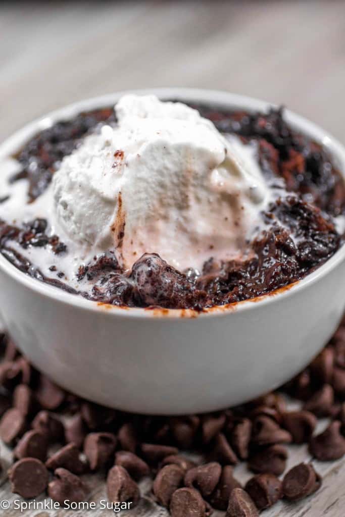 Slow Cooker Brownie Pudding - Ooey gooey brownie pudding made easy right in your slow cooker.