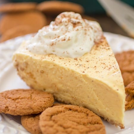 A spicy gingersnap crust is filled with a super creamy and flavorful eggnog filling and topped with Reddi-wip®. - Sprinkle Some Sugar