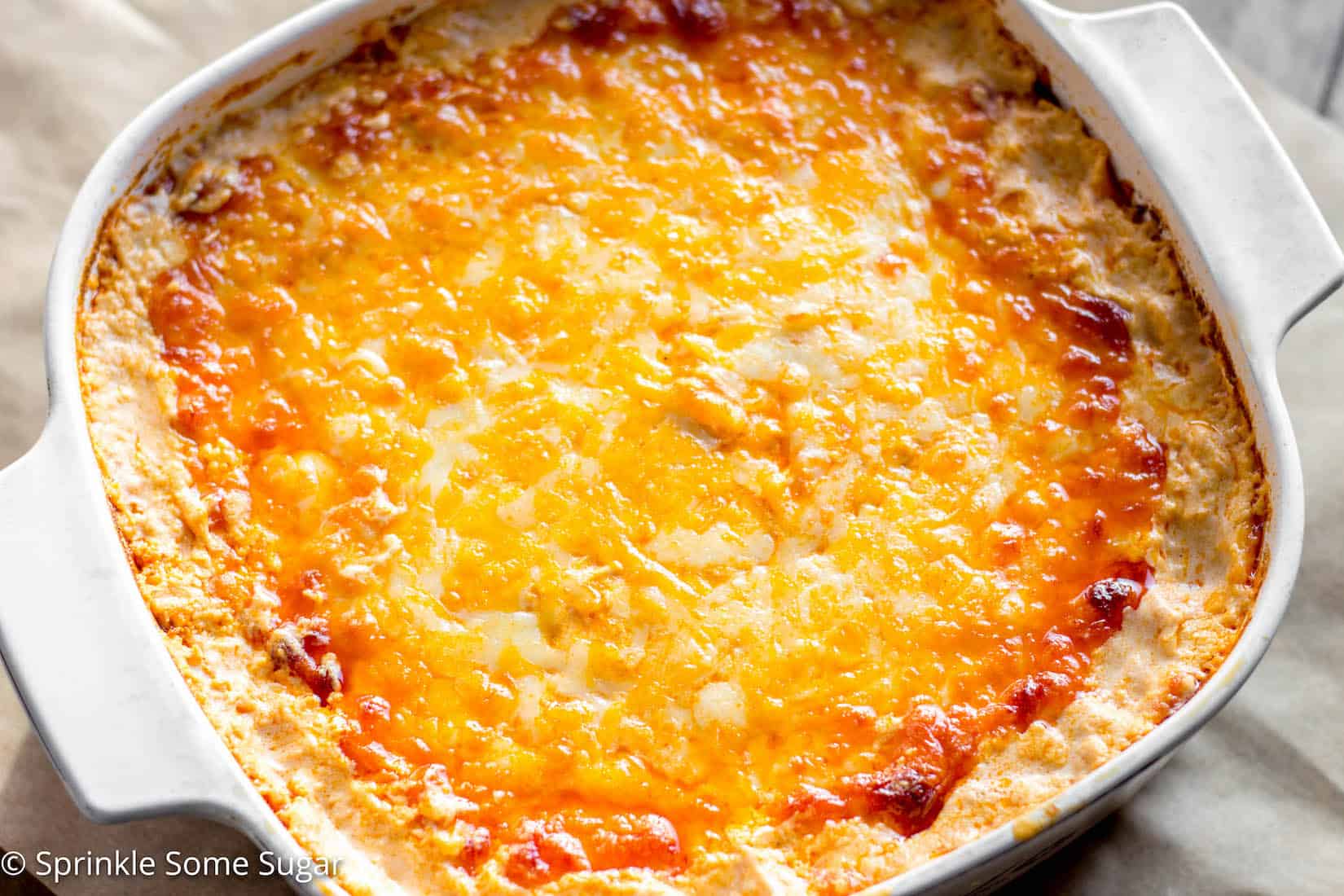 This buffalo chicken dip is super creamy, extra cheesy and has the perfect amount of heat! - Buffalo Chicken Dip