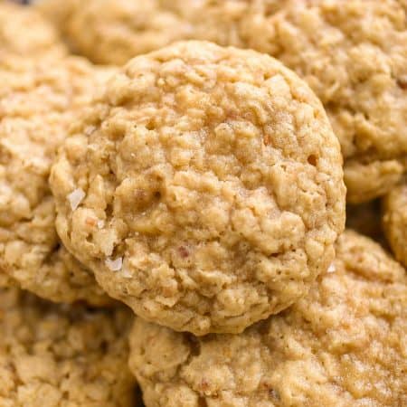 Toasted Coconut Oatmeal Cookies - Soft and chewy oatmeal cookies with the addition of sweet, toasted coconut.