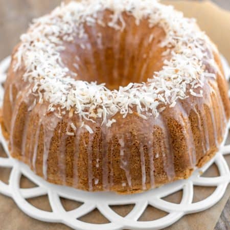 Coconut Pound Cake - This pound cake has the softest, velvet-y texture and is loaded with lots of coconut flavor.