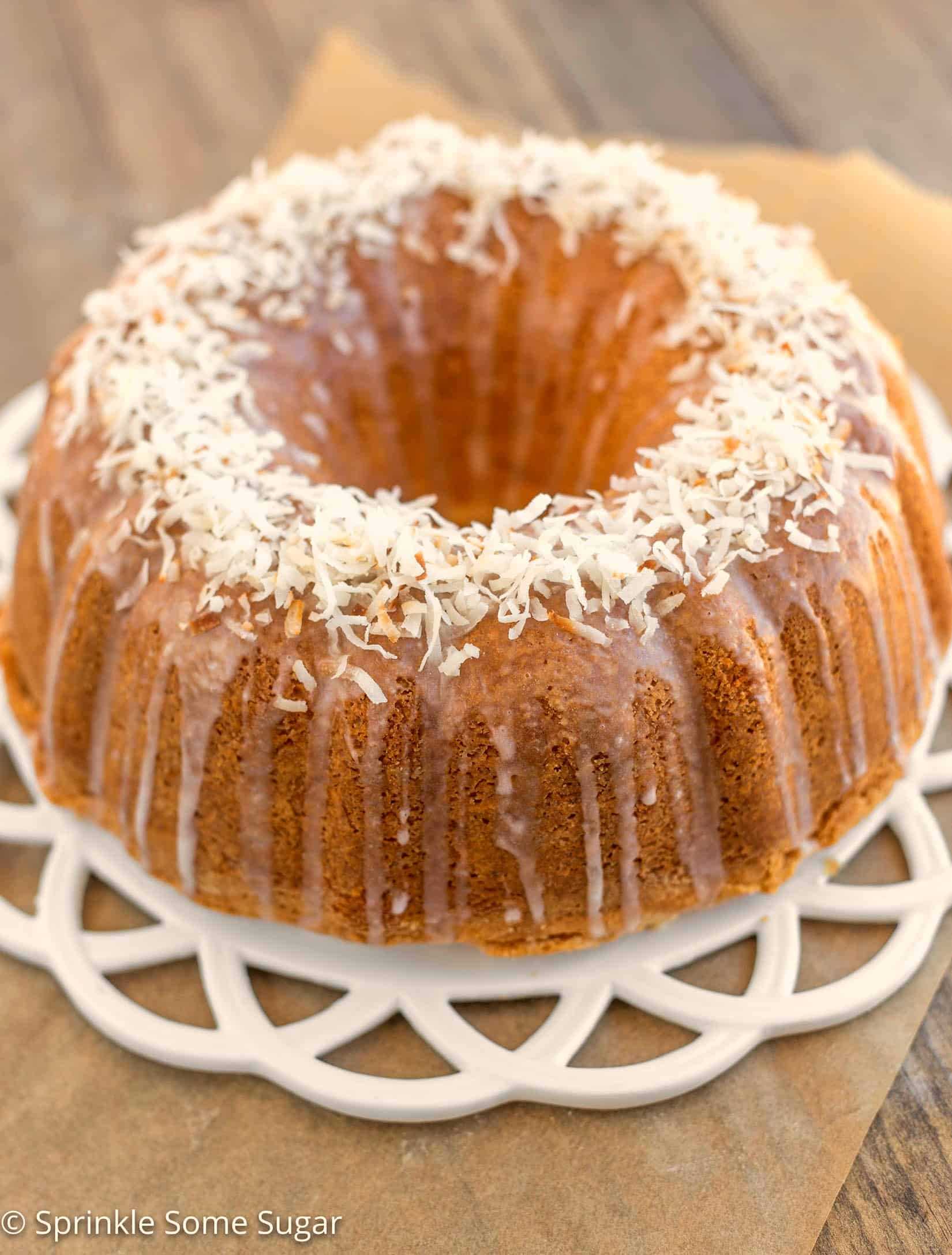 Coconut Pound Cake - This pound cake has the softest, velvet-y texture and is loaded with lots of coconut flavor.