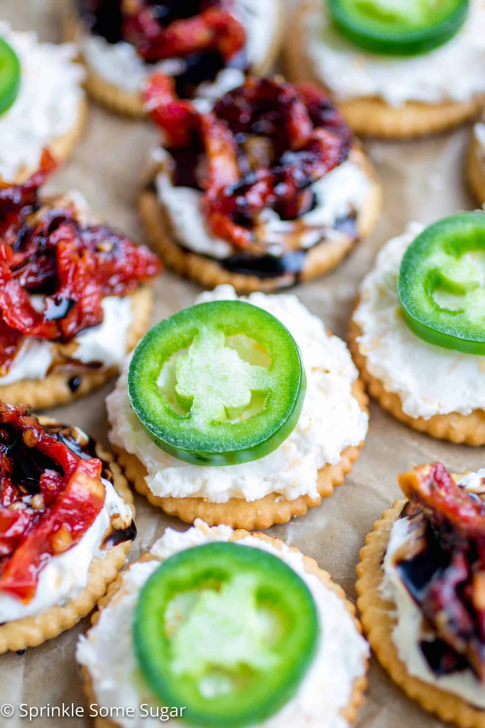 Four Easy Bite-Size Party Recipes - These sweet and savory bite-size recipes using RITZ Crackers, cream cheese and a few other tasty ingredients are going to be the star of your next gathering!