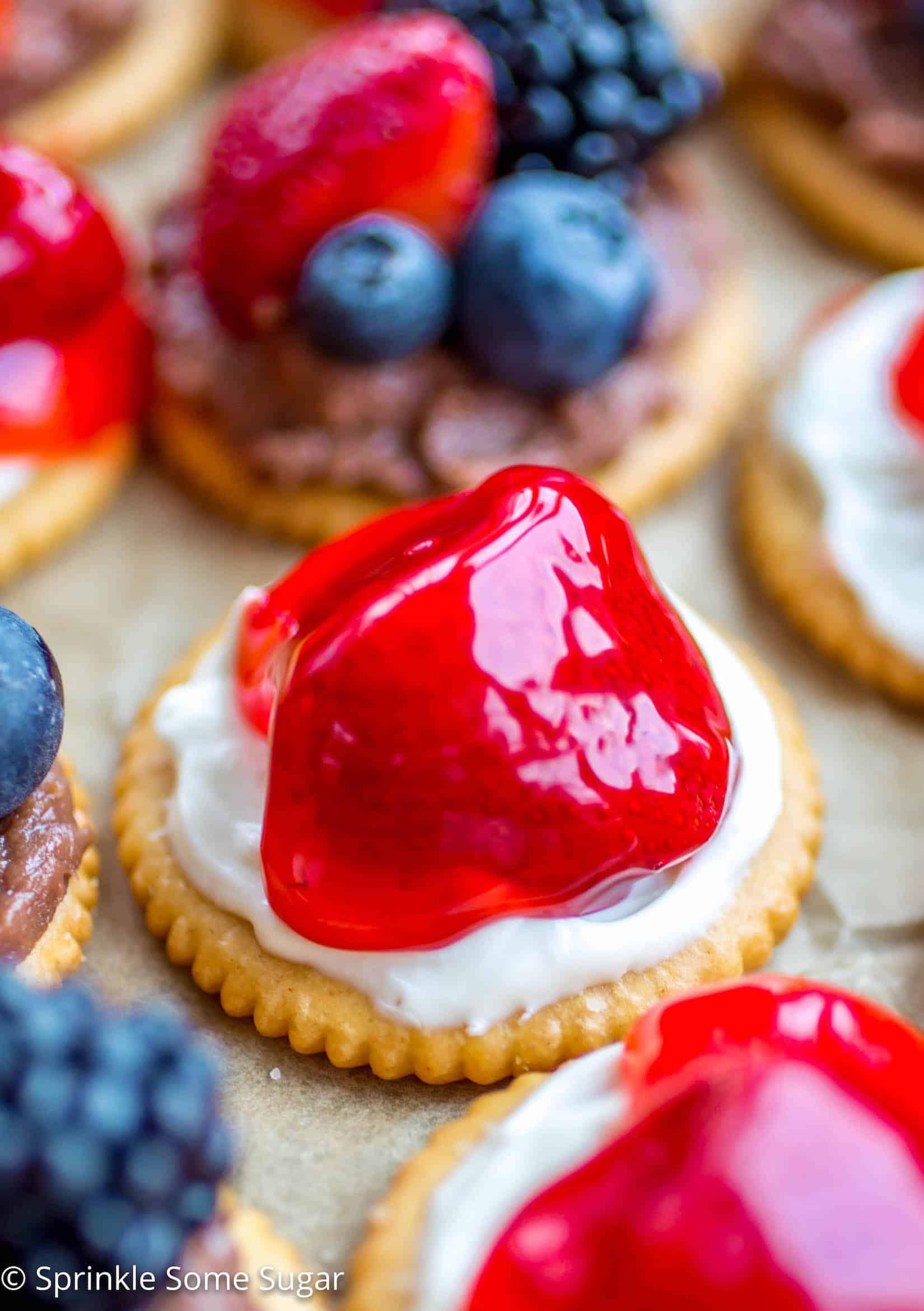 Four Easy Bite-Size Party Recipes - These sweet and savory bite-size recipes using RITZ Crackers, cream cheese and a few other tasty ingredients are going to be the star of your next gathering!