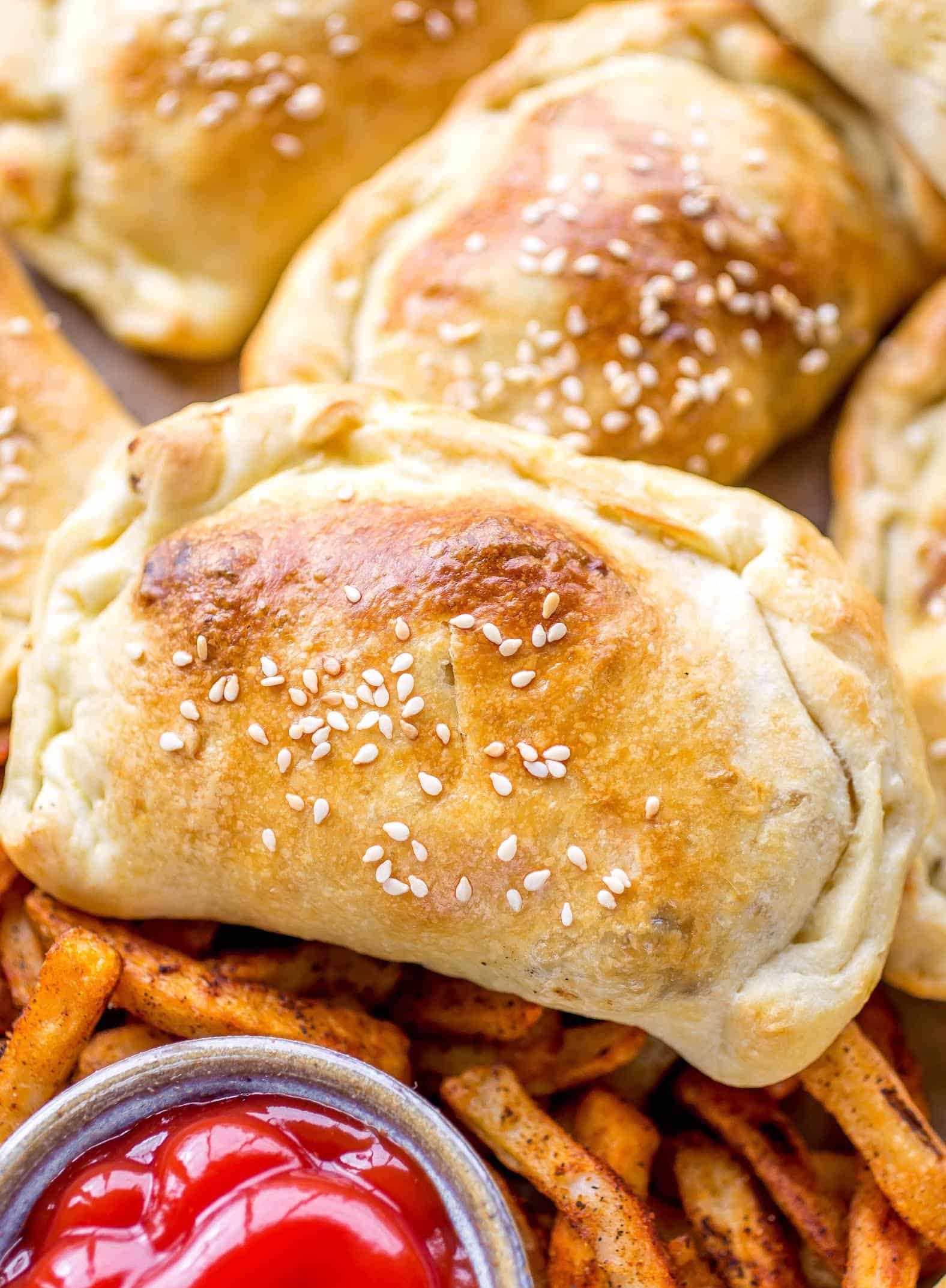 Cheeseburger Puff Pastry Pockets