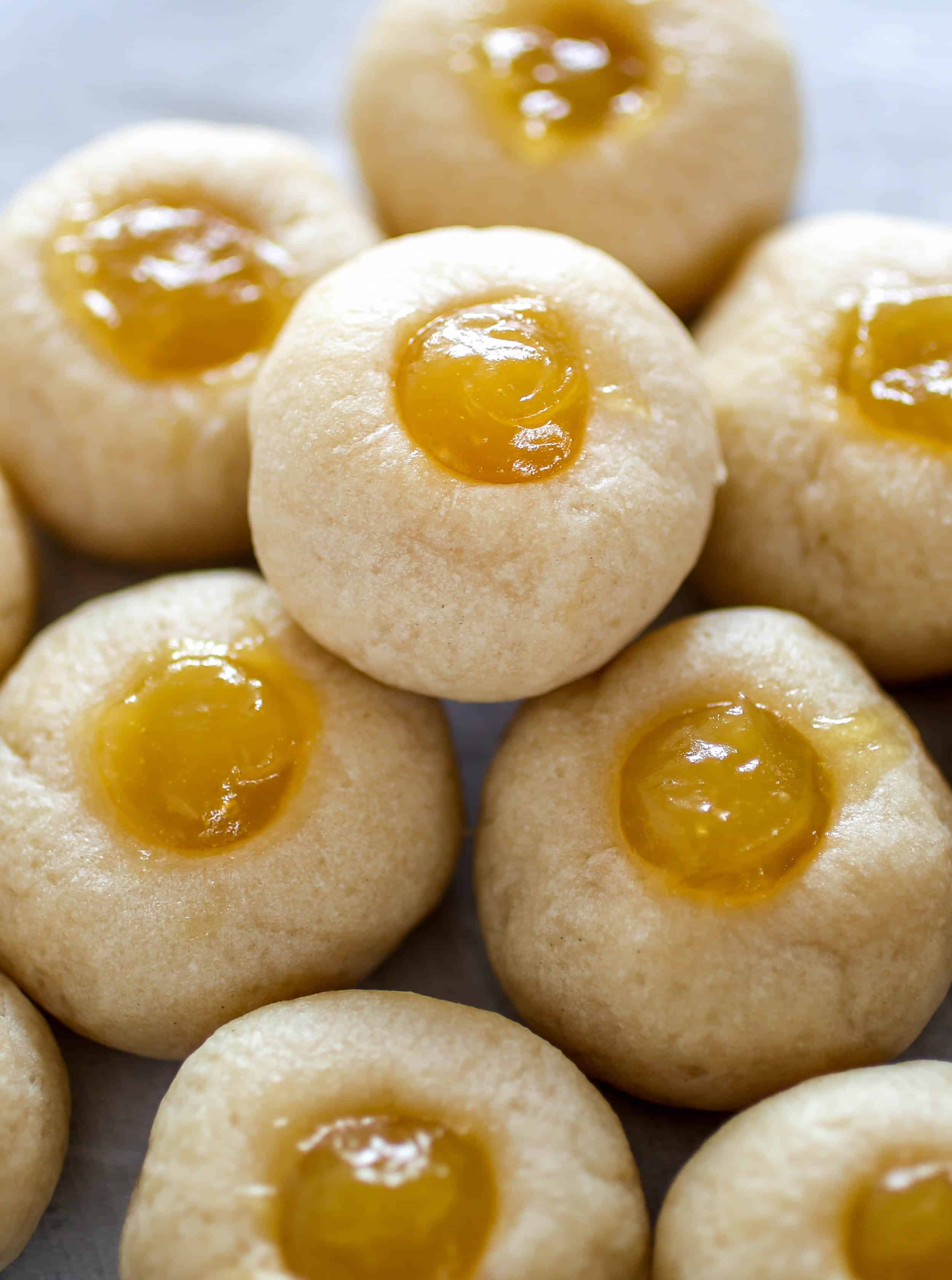Lemon-Lime Thumbprint Cookies - You'll find sweet, tart and tangy flavors in these delicious little cookies made with homemade lemon-lime curd!