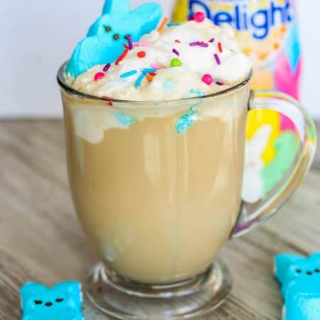Vanilla Marshmallow Latte with Homemade Marshmallow Whipped Cream - Sprinkle Some Sugar