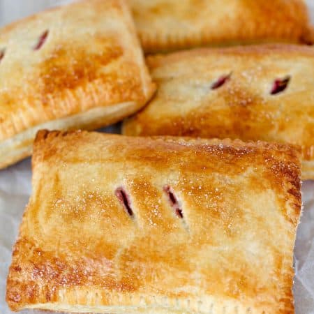 Cherry and Brie Puff Pastry Pockets - Sprinkle Some Sugar
