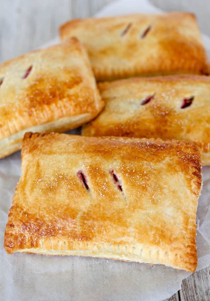 Cherry and Brie Puff Pastry Pockets - Sprinkle Some Sugar