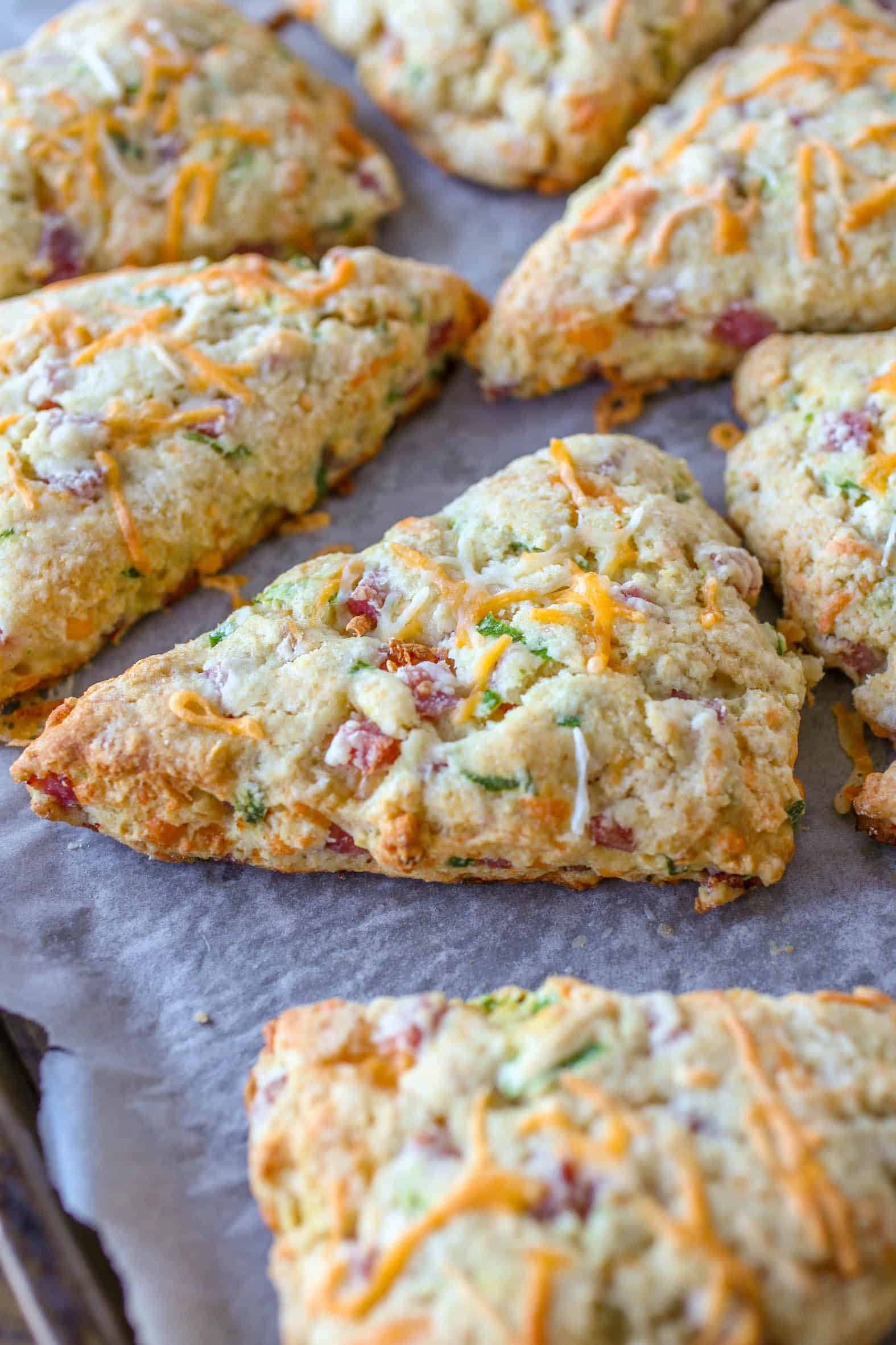 Ham and Cheese Scones after baking.