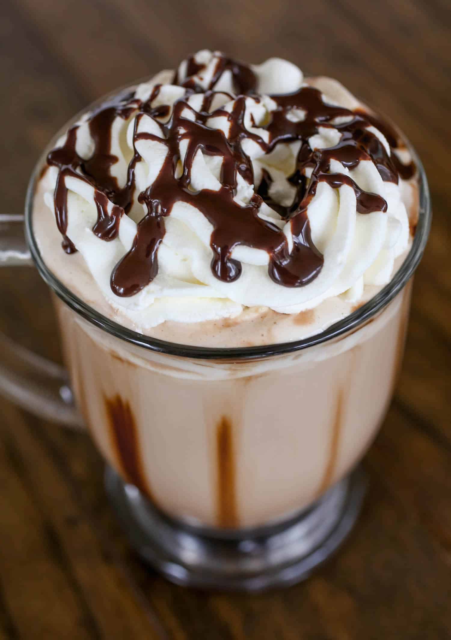 Skip the coffee shop and make this creamy, chocolate-y homemade latte at home. - Sprinkle Some Sugar