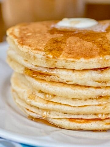 Perfect Buttermilk Pancakes stack.